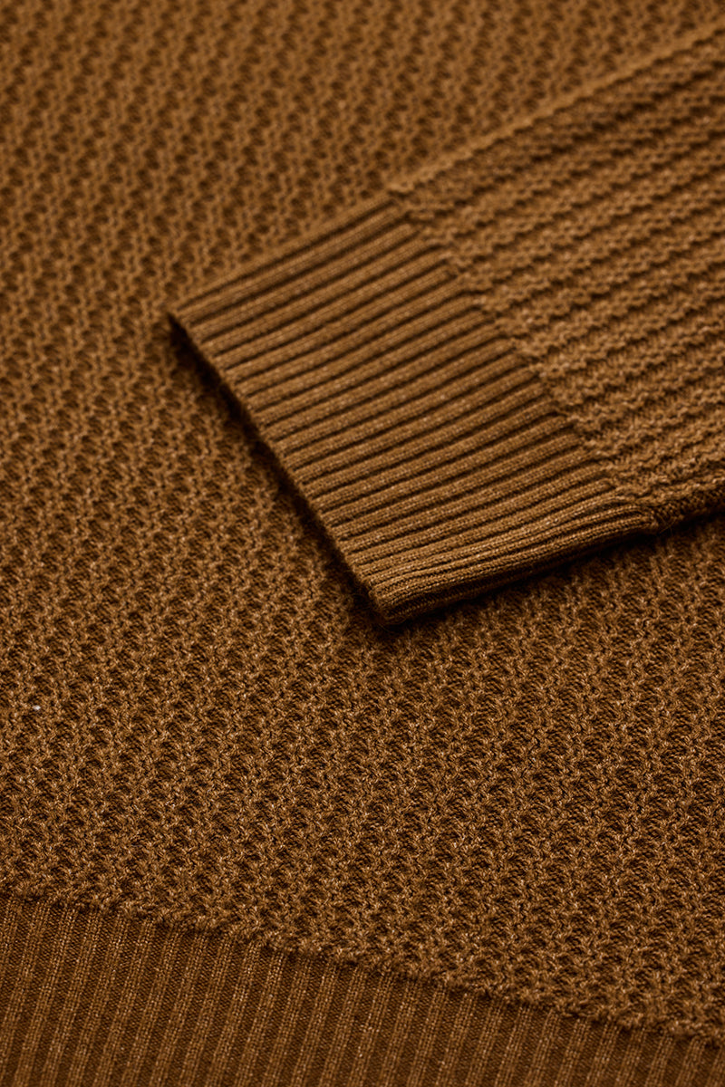Brown Knitted Sweater