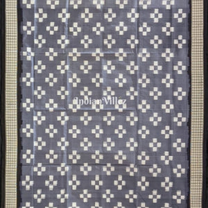 Gray Pasapali Pure Sambalpuri Silk Dupatta