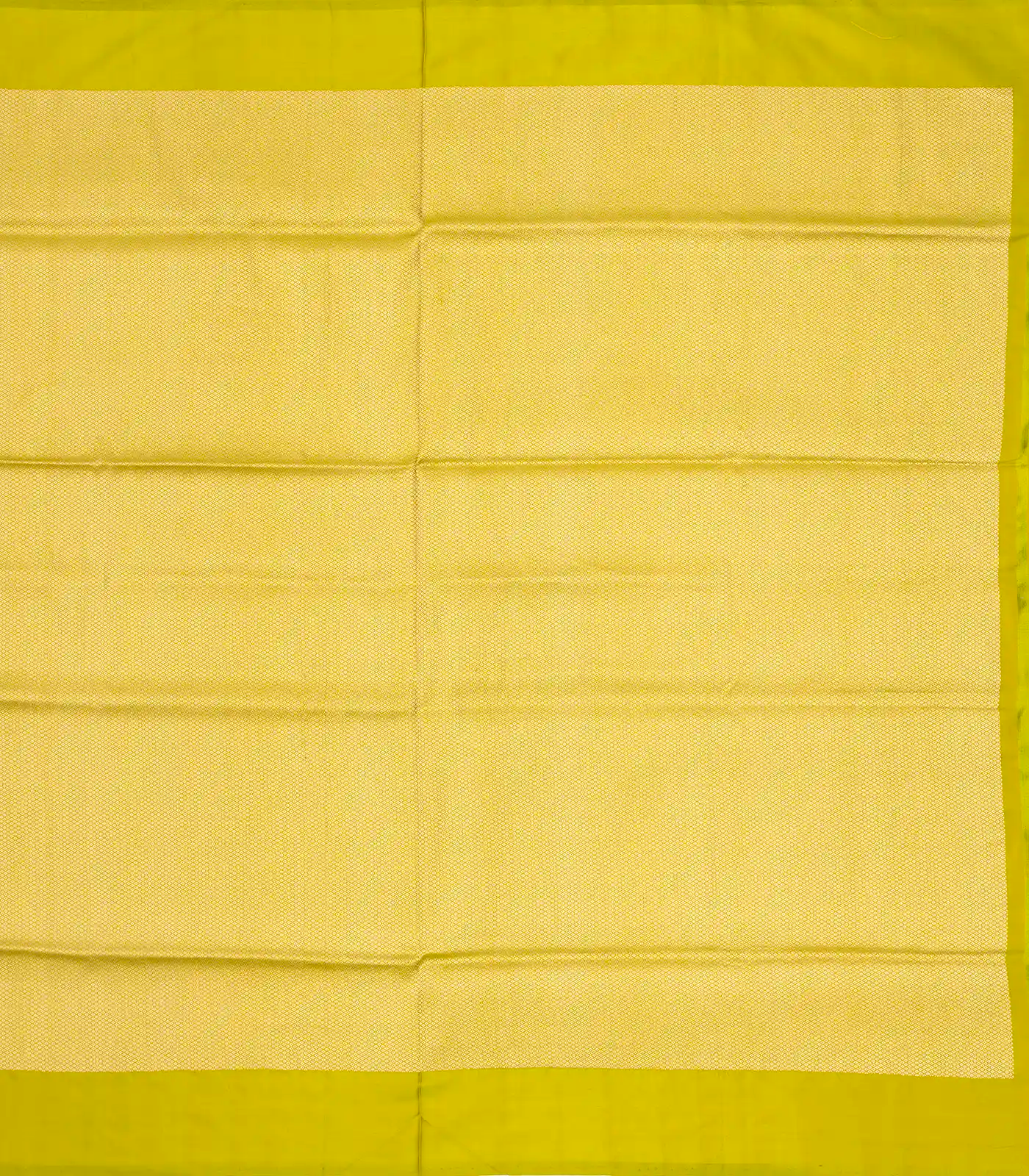 Mustard Handwoven Banarasi Silk Saree With Floral Motifs