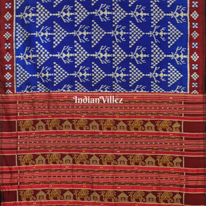 Blue Tribal & Jhoti Contemporary Silk Saree