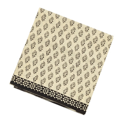 Taupe Woven Jaipur Cotton Saree Printed With Mango Motifs