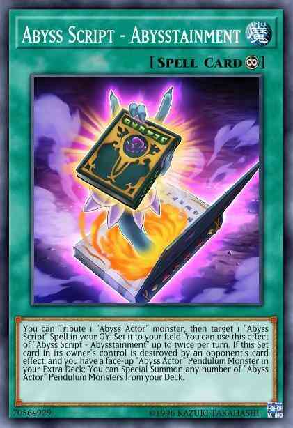 Abyss Script - Abysstainment - BLLR-EN013 - Ultra Rare - 1st Edition