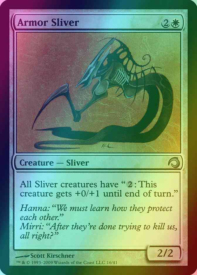 Armor Sliver [16] [Premium Deck Series: Slivers] [Foil]