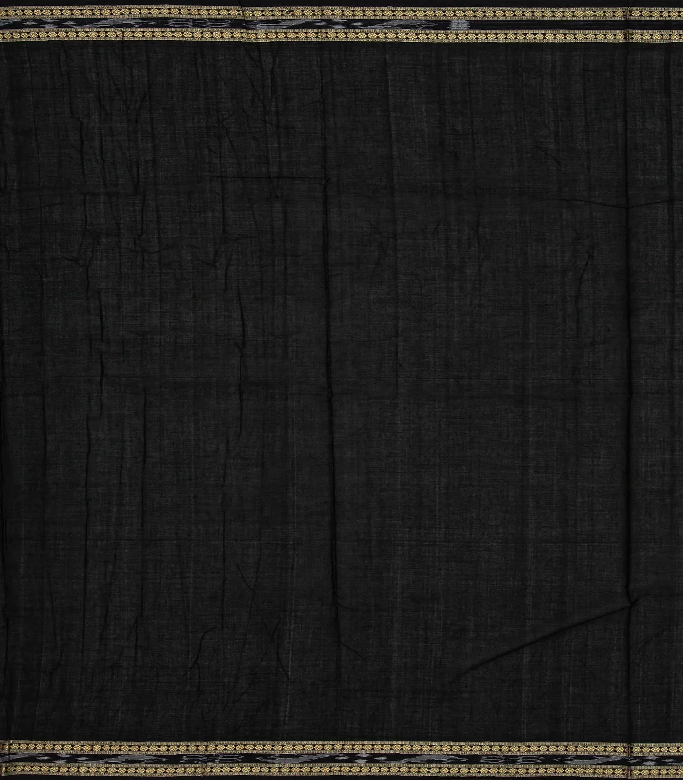 Dark Green Handloom Orissa Cotton Saree With Tie & Dye Floral Motifs