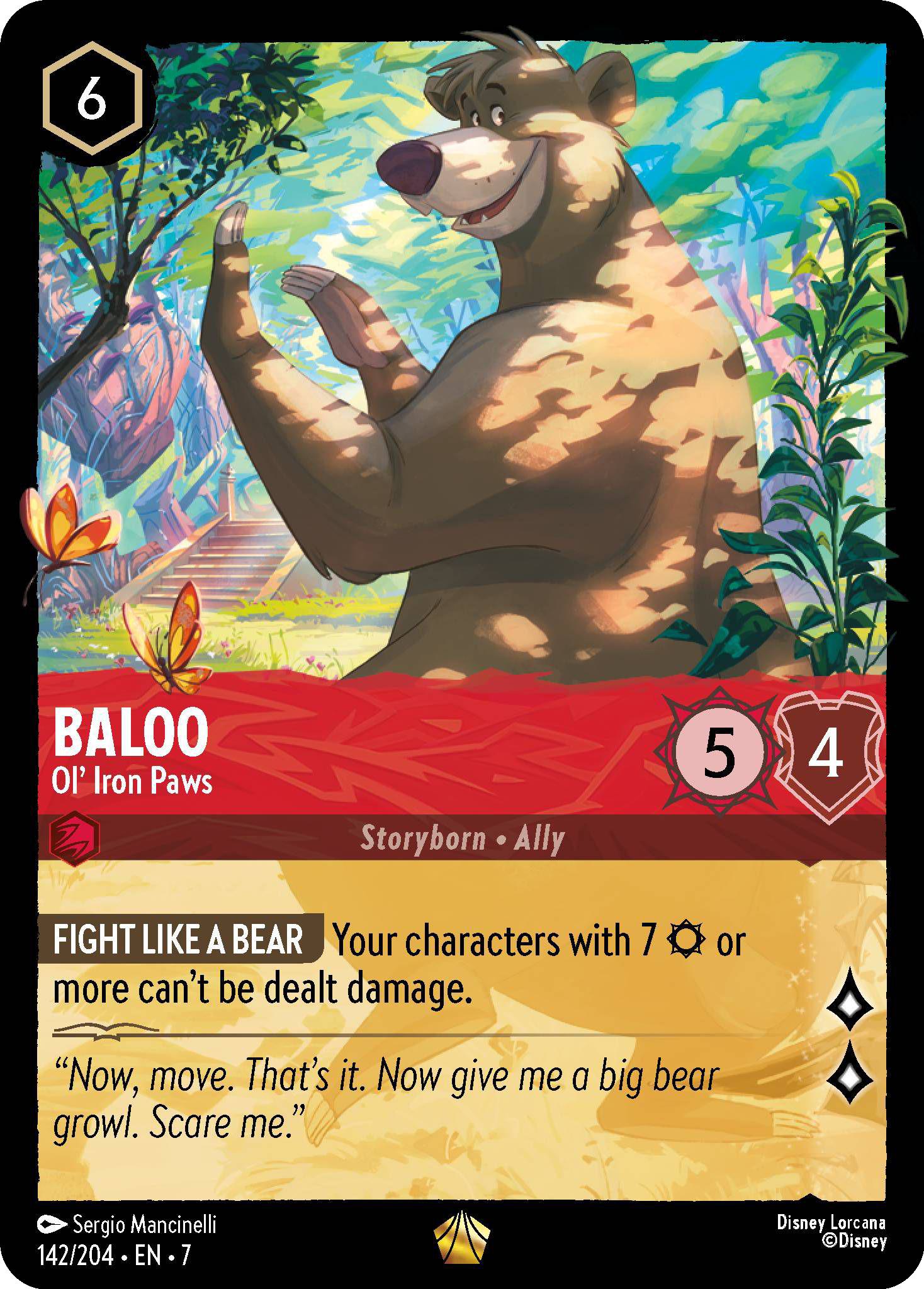 Baloo - Ol' Iron Paws - 142/204 [Archazia's Island] [Non-Foil]