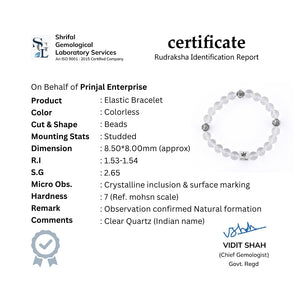 Spatik Beads with Om Silver Beads Bracelet