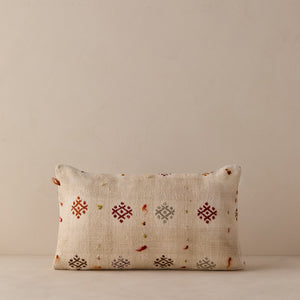 Vintage Lumbar Pillow No. 330, 12" x 20"