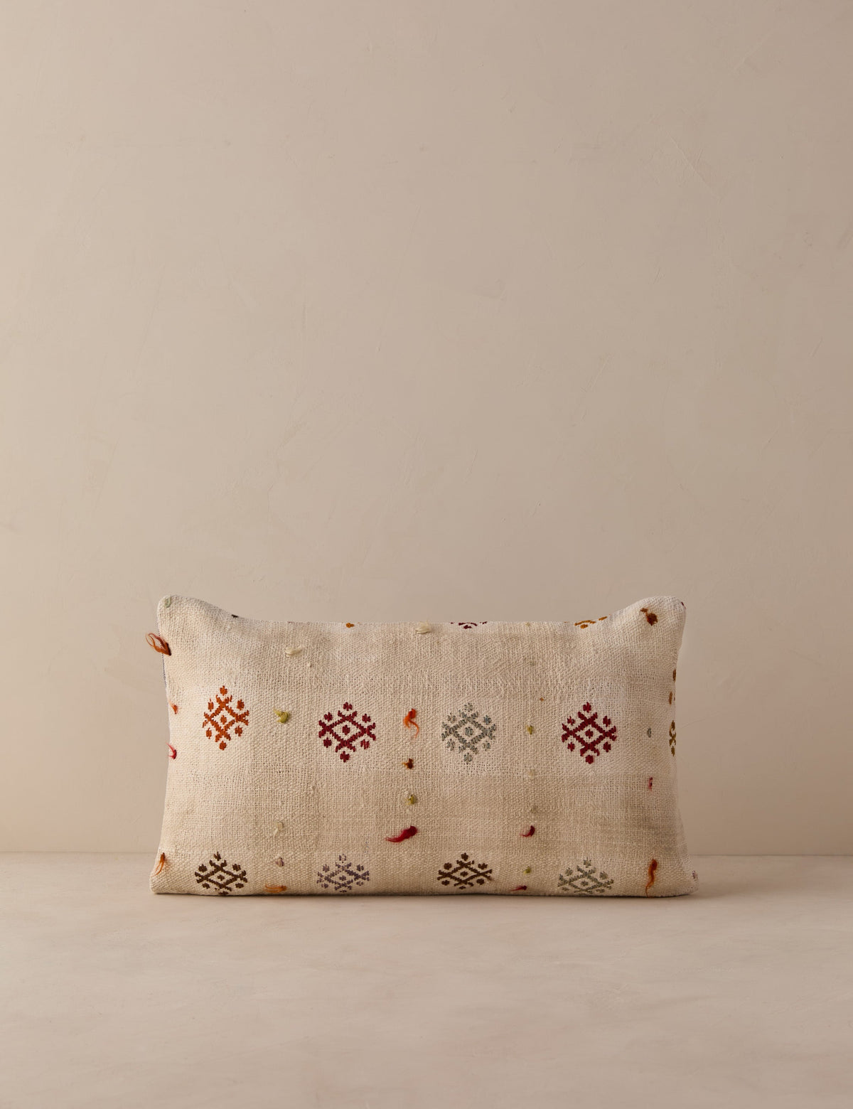 Vintage Lumbar Pillow No. 330, 12" x 20"