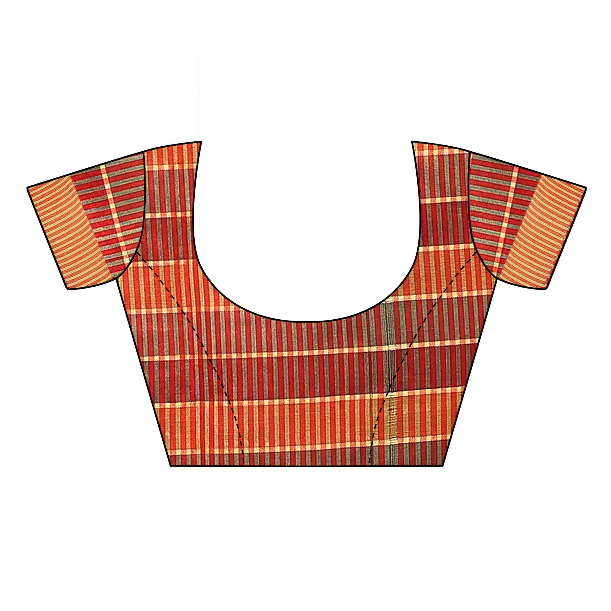 Elegant Green Colored Festive Wear Woven Blended Cotton Saree