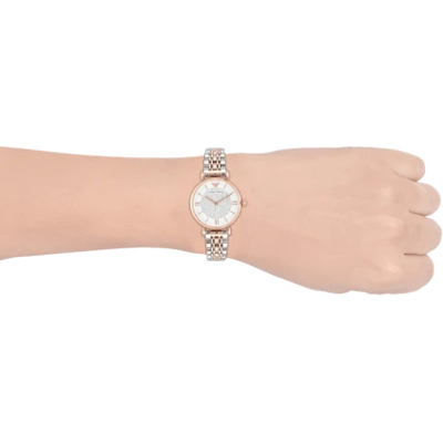 Emporio Armani Retro White Dial Women 39mm