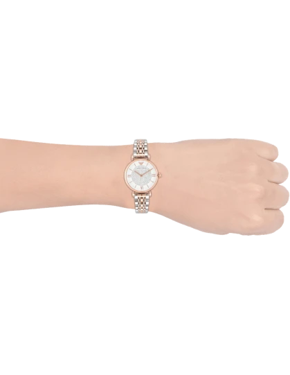 Emporio Armani Retro White Dial Women 39mm