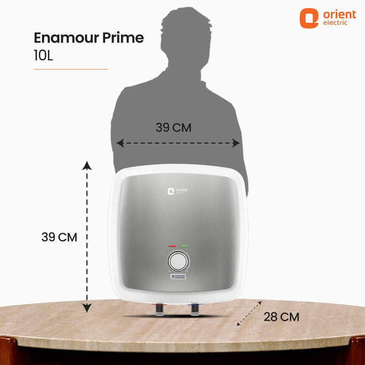 Enamour Prime 5 Star Rated Glassline Tank Storage Water Heater (Geyser)