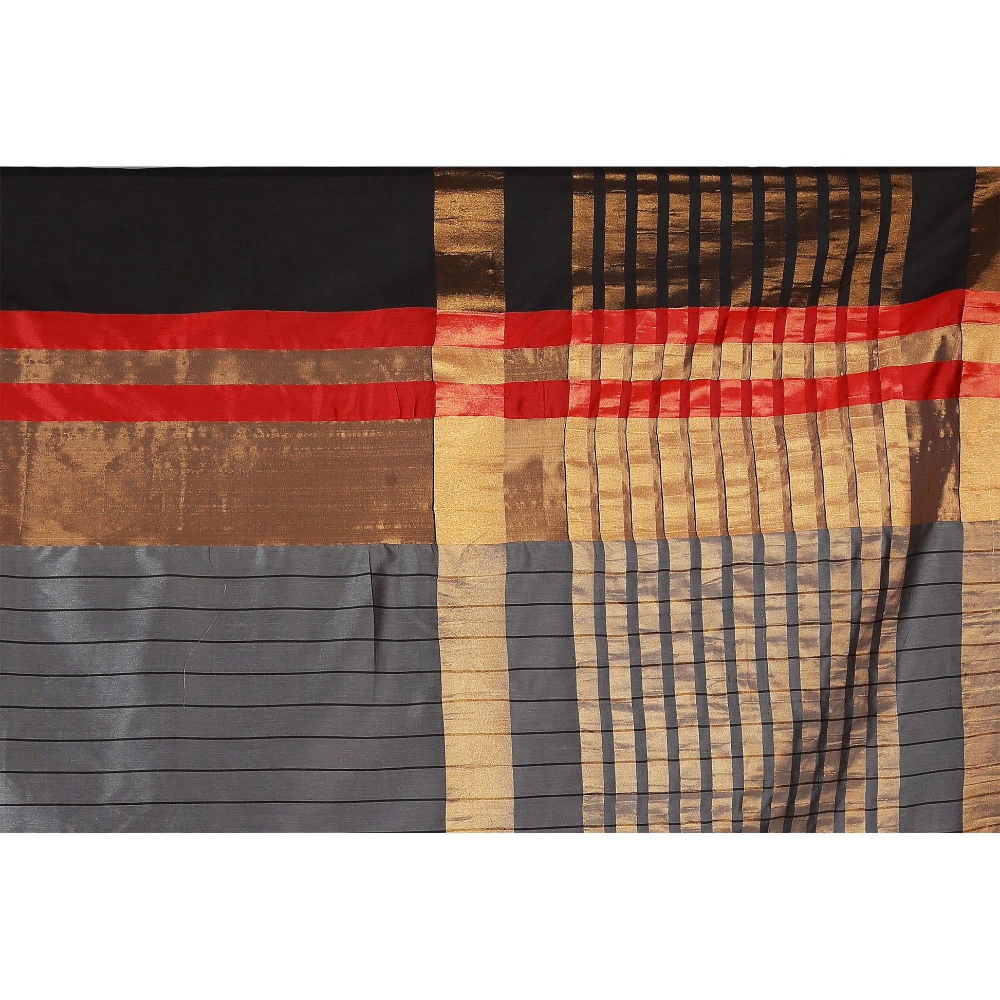 Engrossing Gray Colored Casual Wear Cotton Saree
