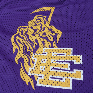 Eric Emanuel x Warren Lotas Purple Yellow Shorts (FW24)