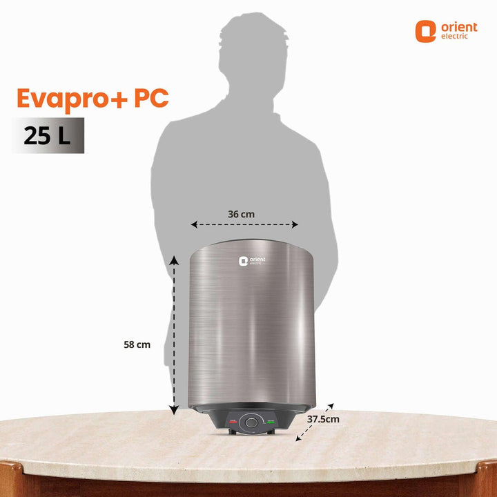 Evapro PC 5-Star Water Heater (Geyser) | Glassline Coated Tank | Suitable for High-rise Buildings | Free Installation