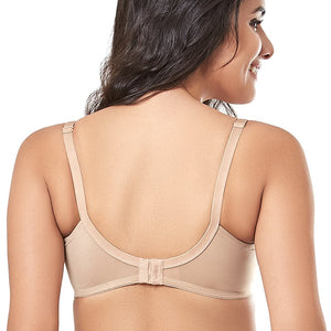 every de Contour Charm Non-Padded Non-Wired Full Cover Everyday Bra - Sandalwood