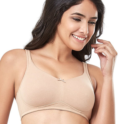 Elegant Concealer Non-Padded & Non-Wired Bra - Sandalwood