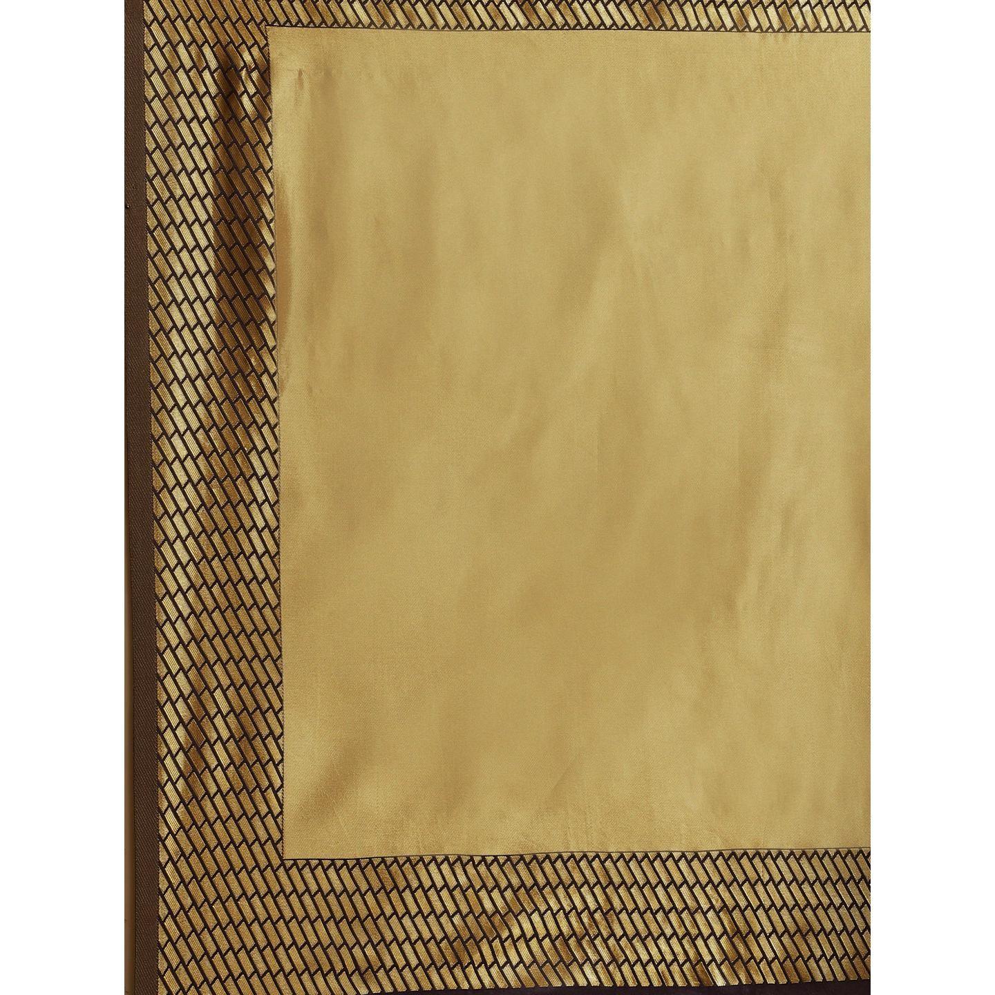 Excellent Multi Colored Festive Wear Woven Silk Blend Saree
