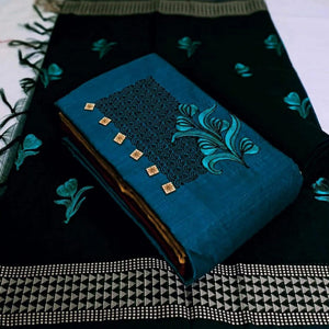 Exclusive Embroidered Cotton Dress Material - Pack of 2