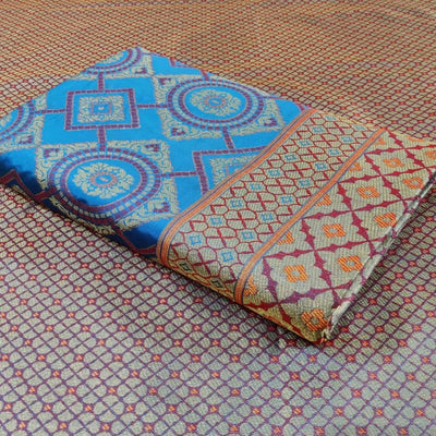 Exclusive Sky Blue Colored Festive Wear Woven Patola Silk Saree