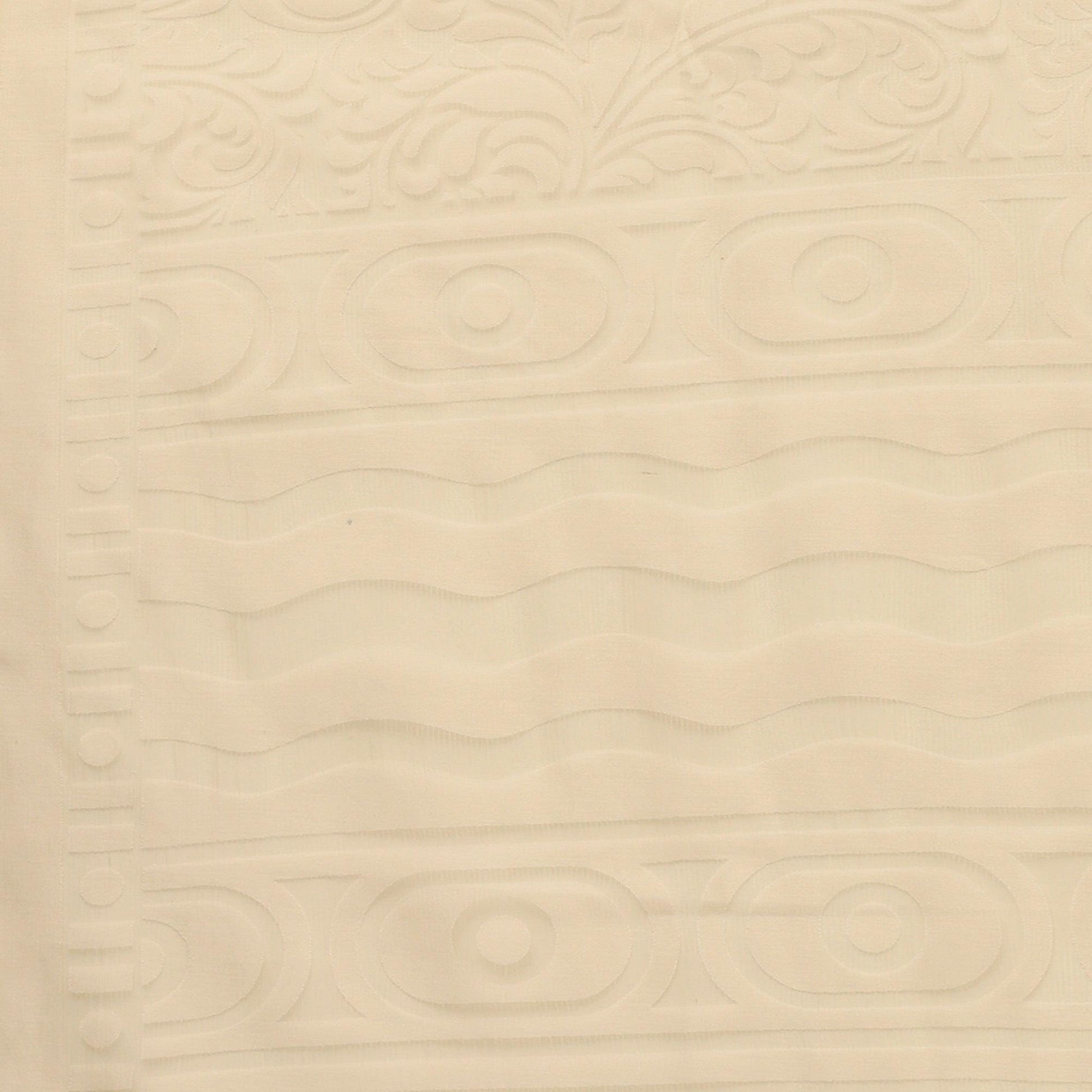 Exotic Cream Colored Party Wear Geometric Brasso Saree