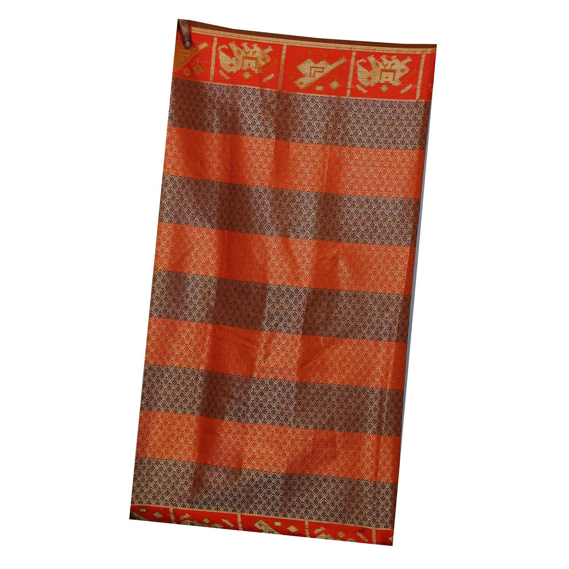 Exotic Green Colored Festive Wear Woven Silk Saree