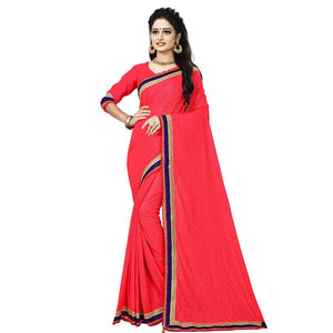 Exotic Pink Colored Party Wear Art Silk Saree