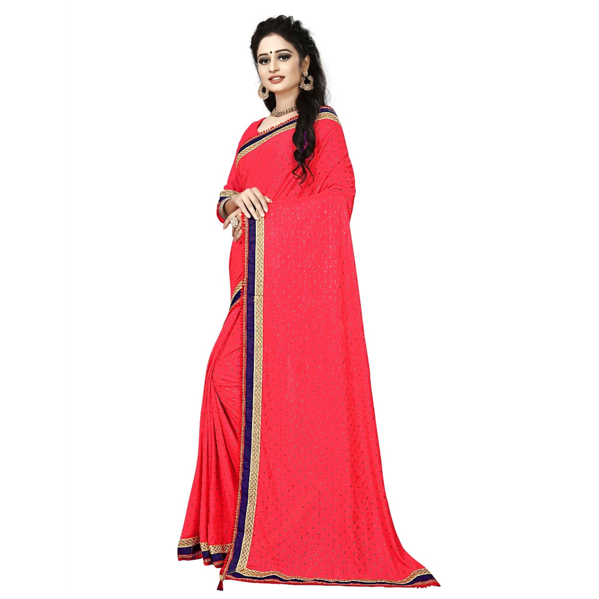 Exotic Pink Colored Party Wear Art Silk Saree
