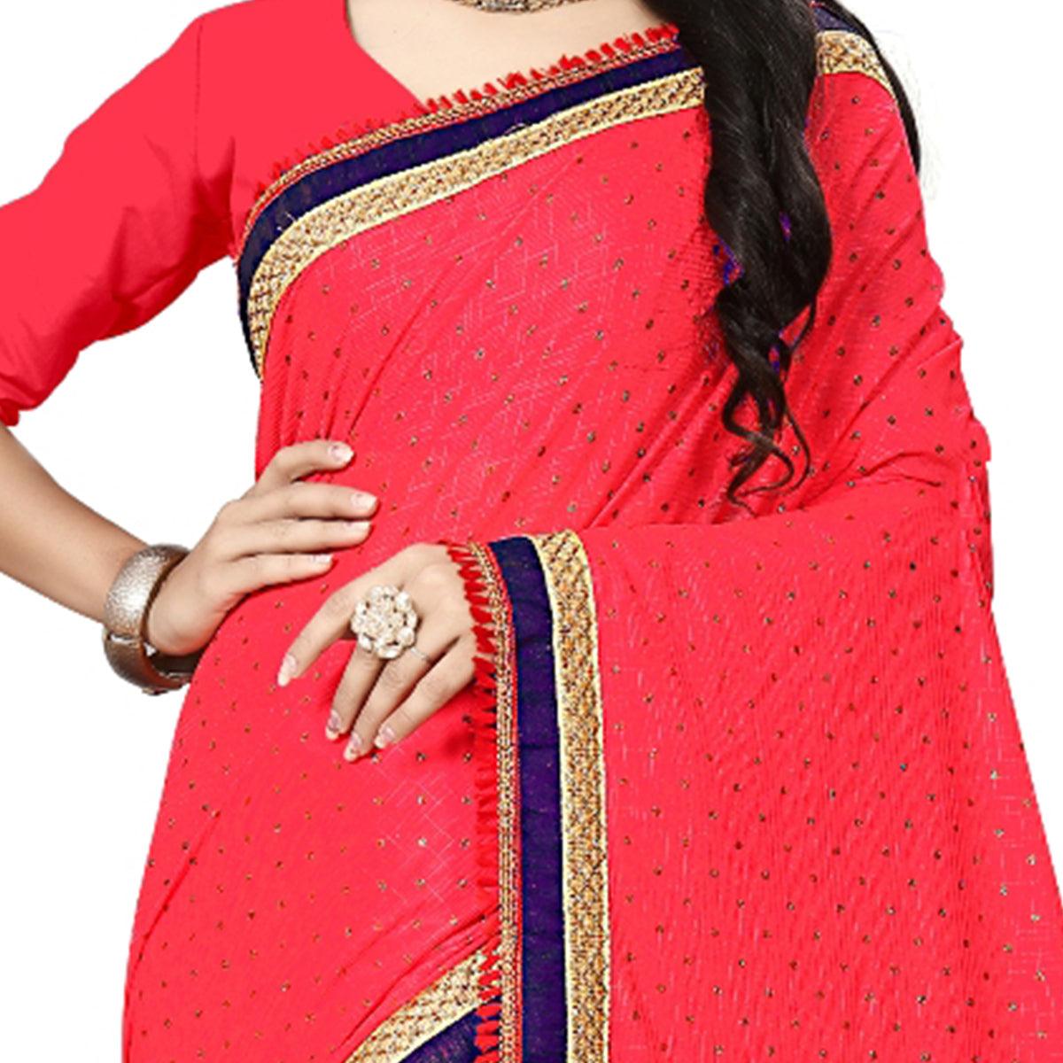Exotic Pink Colored Party Wear Art Silk Saree