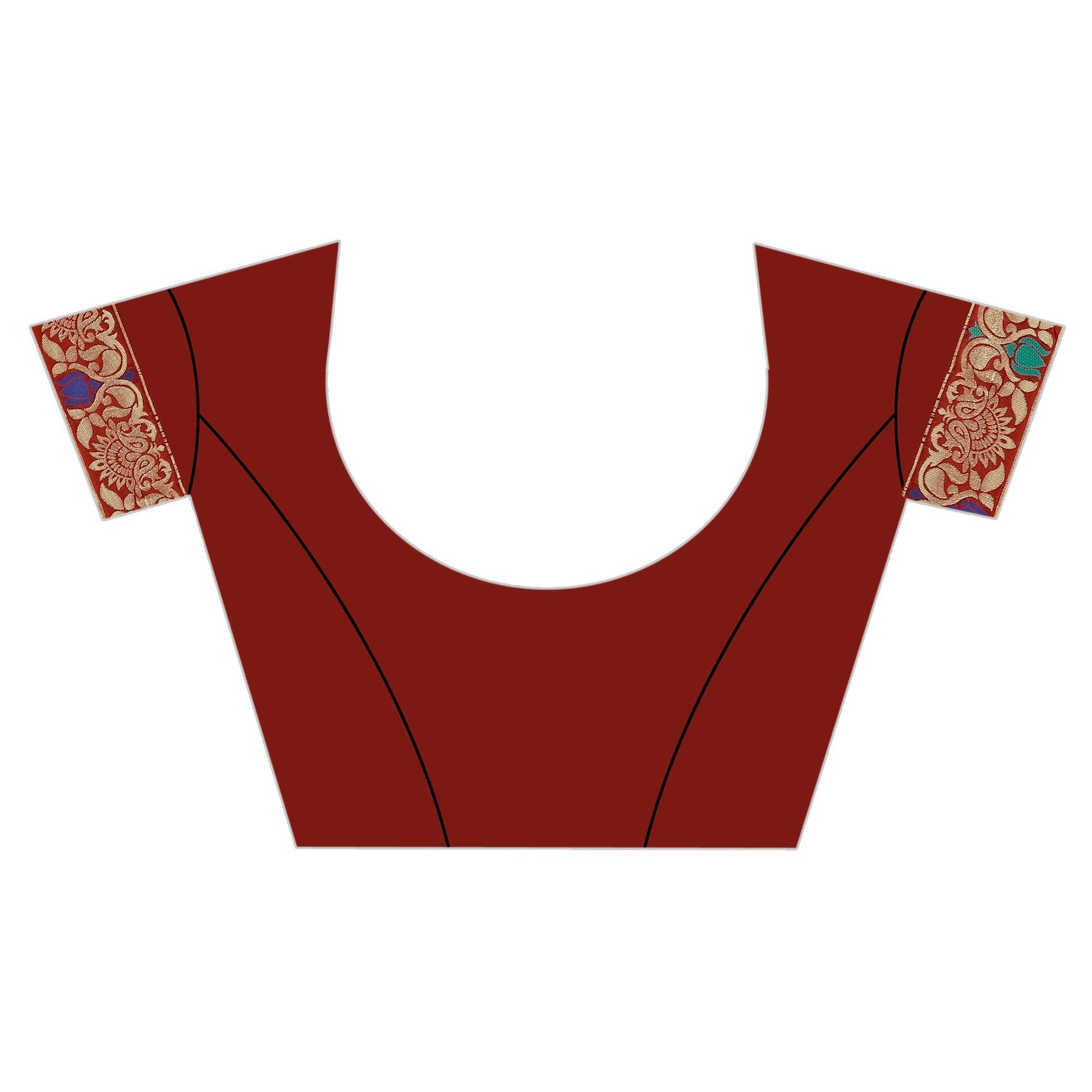 Exotic Red Colored Festive Wear Woven Work Banarasi Silk Saree
