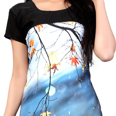 Eye-Catching Multi Colored Casual Printed Crepe Kurti