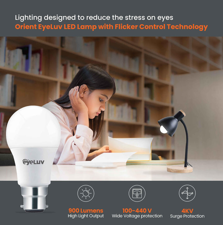 EYELUV Flicker Controlled LED Bulb