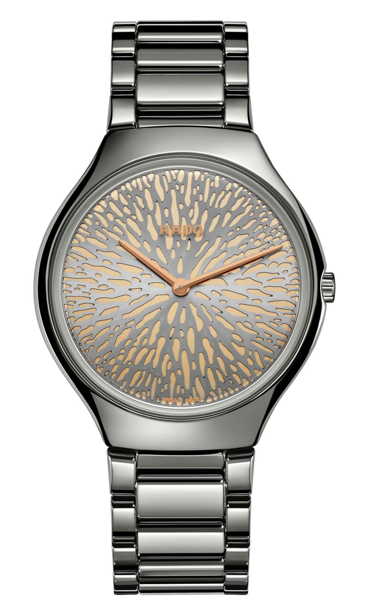 Rado True Round Thinline X Great Gardens of the World Rhodium, Rose Gold Dial Unisex 40mm