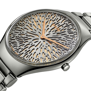 Rado True Round Thinline X Great Gardens of the World Rhodium, Rose Gold Dial Unisex 40mm