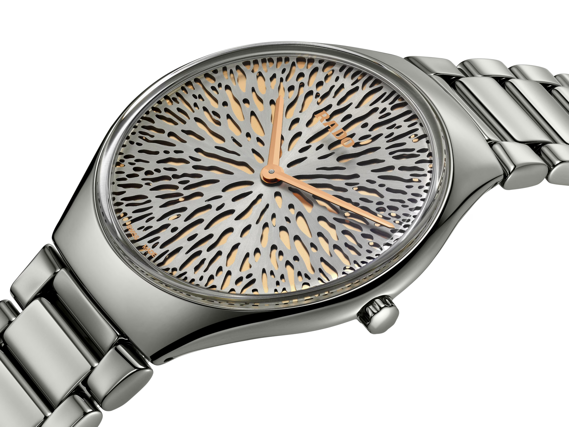 Rado True Round Thinline X Great Gardens of the World Rhodium, Rose Gold Dial Unisex 40mm
