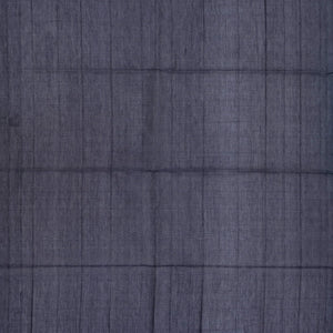 Cyan Handloom Kora Silk Cotton Saree With Buttas & Black Pallu