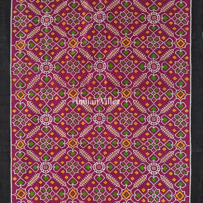 Rajkot Patola Inspired Odisha Handloom Contemporary Silk Saree