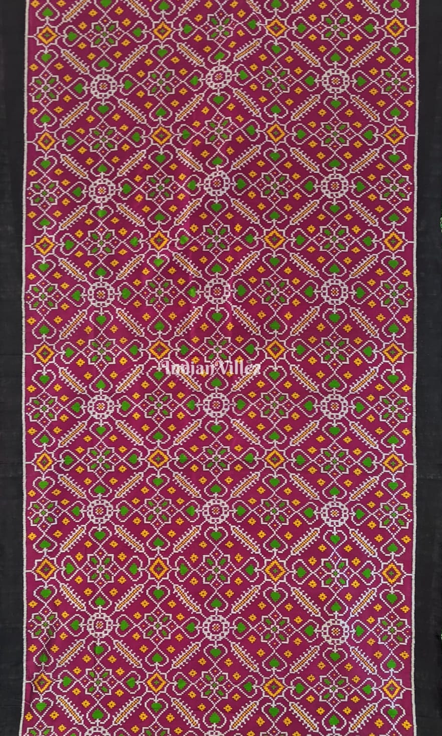 Rajkot Patola Inspired Odisha Handloom Contemporary Silk Saree