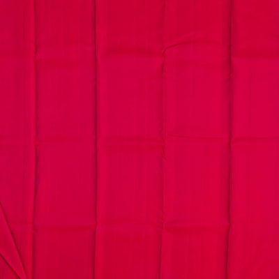 Magenta Handloom Kanchipuram Silk Saree With Deer Buttas