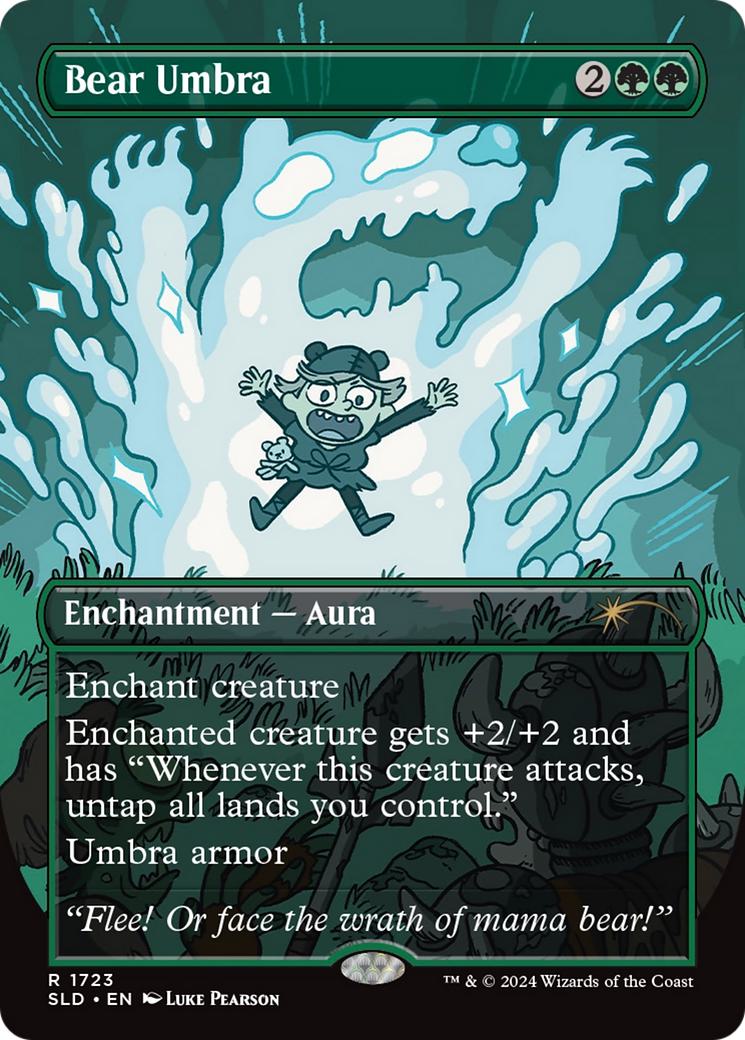 Bear Umbra [1723] [Borderless] [Luke Pearson] [Secret Lair Drop] [Non-Foil]