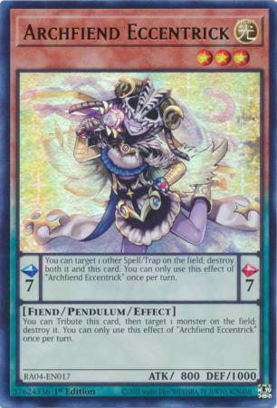 Archfiend Eccentrick - RA04-EN017 - Ultra Rare - 1st Edition