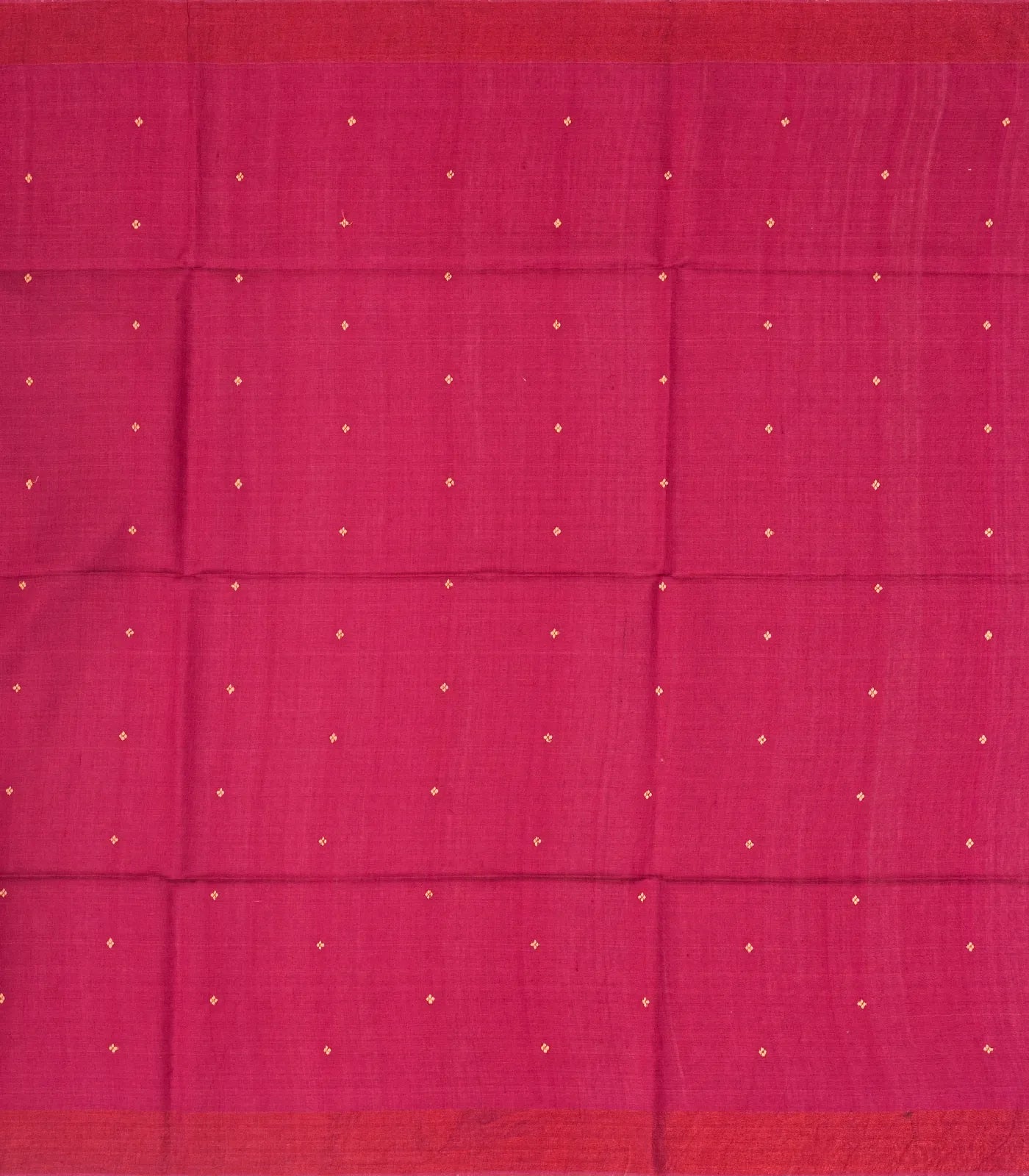 Pink Handwoven Tussar Silk Saree With Printed Chevron Motifs