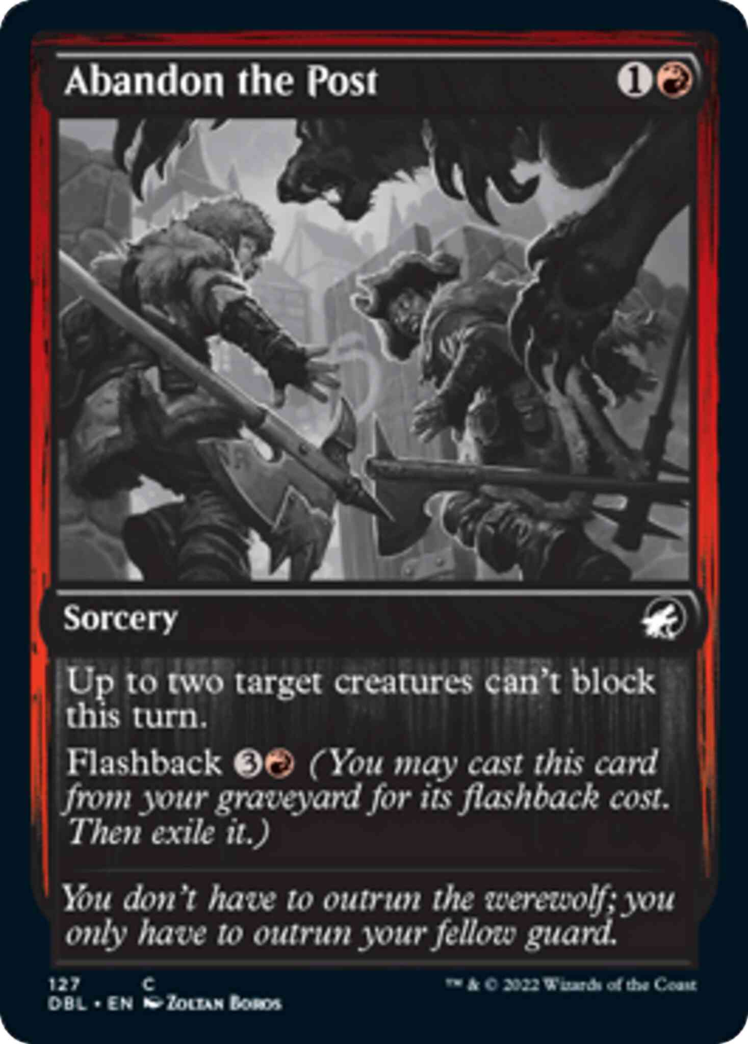 Abandon the Post [127] [Innistrad: Double Feature] [Non-Foil]