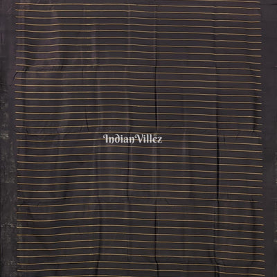 Black with Mustard Yellow Odisha Ikat Contemporary Silk Saree