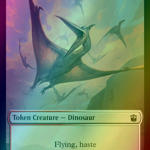 Alien Angel Token (11) // Dinosaur Token (20) [Universes Beyond: Doctor Who: Tokens] [Foil]