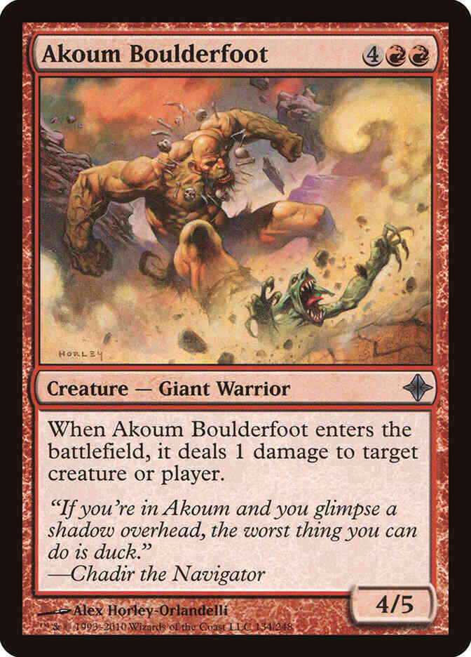 Akoum Boulderfoot [134] [Rise Of The Eldrazi] [Non-Foil]