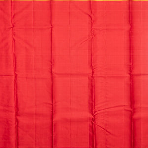Red Handloom Kanchipuram Silk Saree With Jasmine Bud Buttas