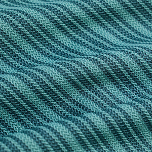 Turquoise Box Fit Stripes Shirt