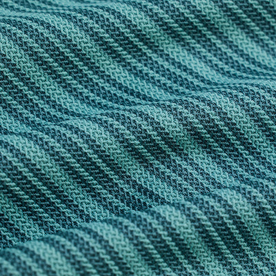 Turquoise Box Fit Stripes Shirt