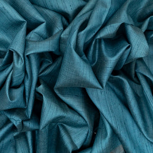 Steel Blue Handloom Dupion Silk Saree With Printed Animal Motifs